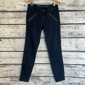 Madewell Zippered Pocket and Skinny Jeans with Zipper Details Size 4